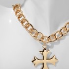 Кулон «Цепь» крест, возрождение, цвет золото, 46 см - фото 9489249