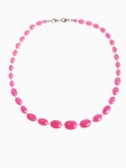 Бусы «Классика» овалы на увеличение, радужно-малиновые, 45 см - Фото 1