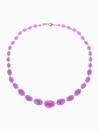 Бусы «Классика» овалы на увеличение, радужно-фиолетовые, 45 см - Фото 1