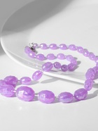 Бусы «Классика» овалы на увеличение, радужно-фиолетовые, 45 см - Фото 6