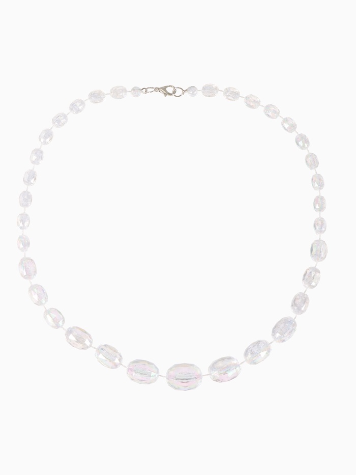 Бусы «Классика» овалы на увеличение, радужно-белые, 45 см - Фото 1