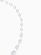 Бусы «Классика» овалы на увеличение, радужно-белые, 45 см - Фото 2