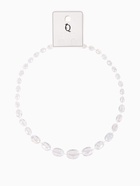 Бусы «Классика» овалы на увеличение, радужно-белые, 45 см - Фото 4