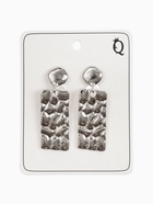 Серьги клипсы для ушей висячие QF «Лёгкость. Пластина», цвет серебро 10221986