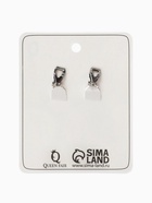 Серьги клипсы для ушей висячие QF «Лёгкость. Пластина», цвет серебро 10221986