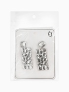 Серьги клипсы для ушей висячие QF «Лёгкость. Пластина», цвет серебро 10221986