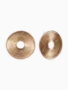 Клипсы для ушей QF «Диск», цвет золото - Фото 1