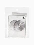 Серьги клипсы для ушей QF «Диск», цвет серебро - фото 65419913