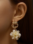 Серьги ассорти «Воздушность», цвет молочный в золоте - Фото 2