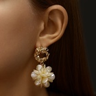 Серьги ассорти «Воздушность», цвет молочный в золоте - Фото 1