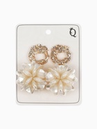 Серьги ассорти «Воздушность», цвет молочный в золоте - Фото 4