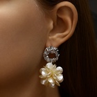 Серьги ассорти «Воздушность», цвет молочный в серебре - Фото 2