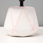 Настольная лампа "Аделла" Е14 40Вт бело-розовый 15х15х29 см - Фото 4