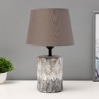 Настольная лампа "Аманда" Е27 40Вт серый 20х20х33 см - фото 4316504