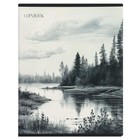 Тетрадь 96 листов в клетку на скрепке "Родные просторы", обложка мелованный картон, твин-лак, УФ-лак, блок офсет, МИКС (комплект 2 шт) - фото 23848148