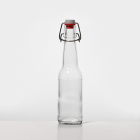 Бутылка бугельная с пробкой «Бесцветная», 330 мл, упаковка 12 шт (комплект 12 шт)
