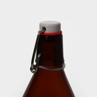 Бутылка бугельная с пробкой «Коричневая», 1000 мл, тип 2, упаковка 12 шт - Фото 3