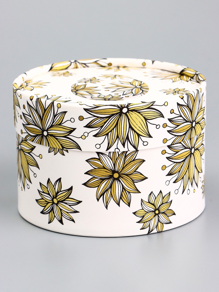 Коробка подарочная «Пасхальное яичко с цветком», завальцованная, 13×8.5 см - Фото 1