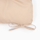 Сидушка на стул с завязками Доляна цв. бежевый 40х40 см, 100% п/э, габардин 153 г/м2 - фото 23908097