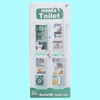 Набор мебели для кукол «Уборная», душ, унитаз