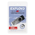 Флешка Exployd, mini,256 Гб,USB 2.0, чт до 20 Мб/с, зап до 10 Мб/с, черная - фото 321244995