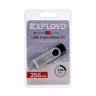 Флешка Exployd, mini,256 Гб,USB 2.0, чт до 20 Мб/с, зап до 10 Мб/с, черная - фото 11229356