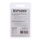Флешка Exployd, mini,256 Гб,USB 2.0, чт до 20 Мб/с, зап до 10 Мб/с, синяя 10392783 - фото 15855202