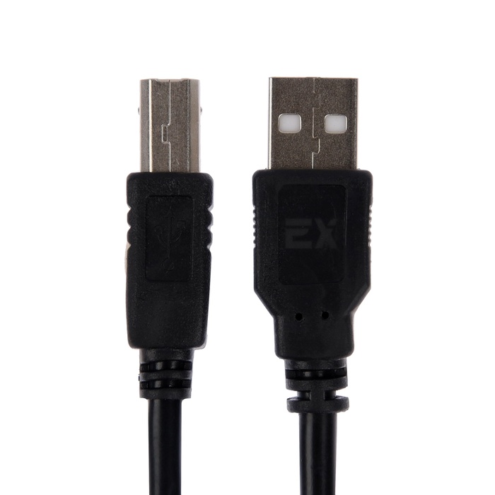 Кабель-удлинитель Exployd EX-K-1480, USB A (m) - USB B (m), 5 м, черный