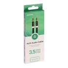 Кабель Exployd EX-K-641 Jack 3.5(м) - Jack 3.5(м),  для микро и наушников, 1 м, черный 10392796 - фото 14301039