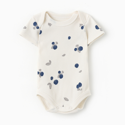 Боди для девочки «Крошка Я» Blueberry, рост 74-80 см, молочное