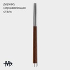 Палочки для суши Magistro, d=0.8 см, длина 25 см, набор 2 пары, 304 сталь, нержавеющая сталь, серебристые - Фото 2