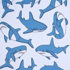 Плед "Этель" Funny shark, 75х100 см, 100% полиэстер, флис 190г/м2 - Фото 2