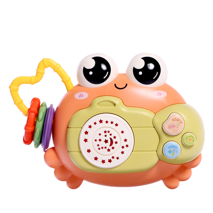 Музыкальная игрушка «Крошка Краб», звук, свет, цвета МИКС, в пакете
