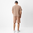 Футболка мужская из органического хлопка MINAKU REGULAR FIT: бежевая, р-р 46 - Фото 4