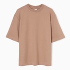 Футболка мужская из органического хлопка MINAKU REGULAR FIT: бежевая, р-р 56 - Фото 6