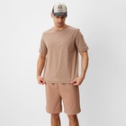 Футболка мужская из органического хлопка MINAKU REGULAR FIT: бежевая, р-р 56 - Фото 5