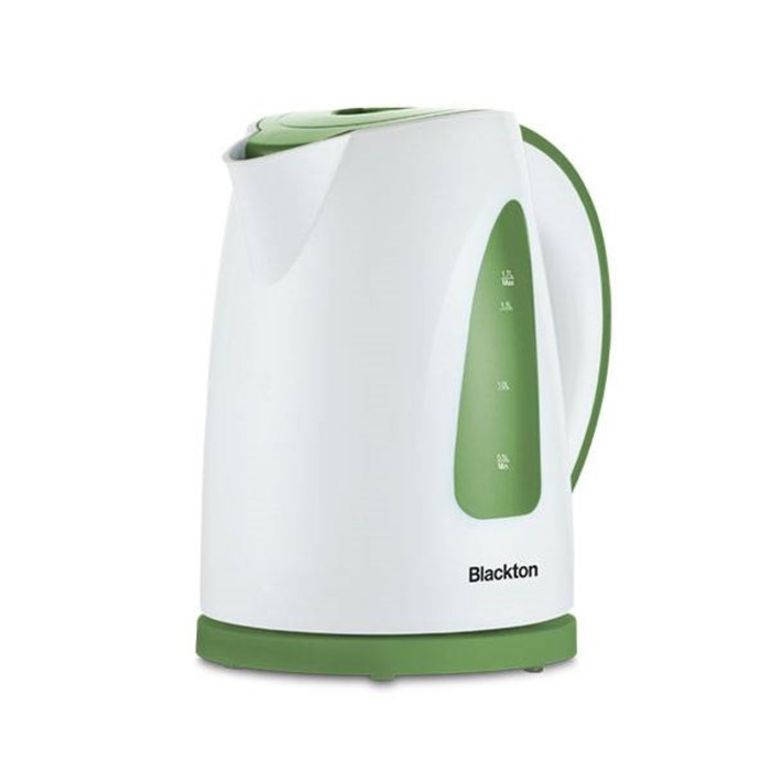 Чайник электрический Blackton Bt KT1706P, пластик, 1.7 л, 2200 Вт, бело-зелёный
