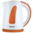 Чайник электрический Blackton Bt KT1706P, пластик, 1.7 л, 2200 Вт, бело-оранжевый - фото 9523644
