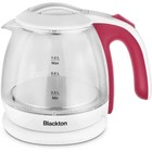Чайник электрический Blackton Bt KT1801G, стекло,1 л, 1500 Вт, бело-розовый - фото 9904639
