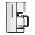 Кофеварка BQ CM1007, капельная, 900 Вт, 1.5 л, серебристо-чёрная - фото 9513230