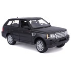Машинка Bburago Range Rover Sport, Die-Cast, 1:18, открывающиеся двери, цвет чёрный - Фото 2