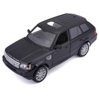 Машинка Bburago Range Rover Sport, Die-Cast, 1:18, открывающиеся двери, цвет чёрный - Фото 6