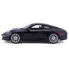 Машинка Bburago Porsche 911 Carrera S, Die-Cast, 1:24, открывающиеся двери, цвет чёрный - Фото 8
