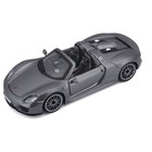 Машинка Bburago Porsche 918 Spyder, Die-Cast, 1:24, открывающиеся двери, цвет серый - Фото 6