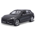Машинка Bburago Porsche Macan, Die-Cast, 1:24, открывающиеся двери, цвет чёрный - фото 300895855