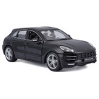 Машинка Bburago Porsche Macan, Die-Cast, 1:24, открывающиеся двери, цвет чёрный - Фото 9