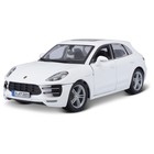 Машинка Bburago Porsche Macan, Die-Cast, 1:24, открывающиеся двери, цвет белый - фото 300895867