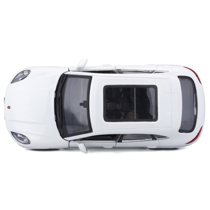 Машинка Bburago Porsche Macan, Die-Cast, 1:24, открывающиеся двери, цвет белый - фото 1911059579