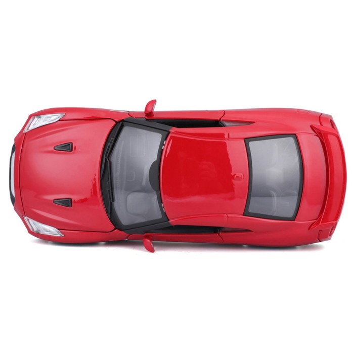 Машинка Bburago Nissan Gt-R 2017, Die-Cast, 1:24, открывающиеся двери, цвет красный - фото 1911059605