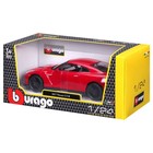 Машинка Bburago Nissan Gt-R 2017, Die-Cast, 1:24, открывающиеся двери, цвет красный - Фото 12